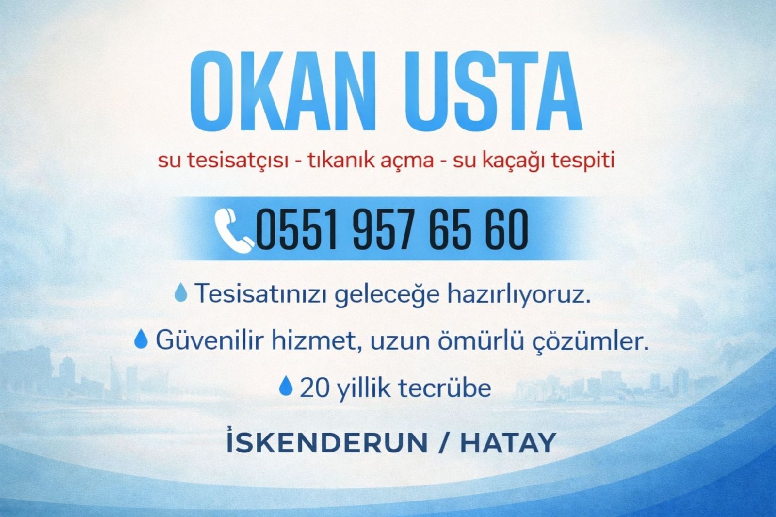 iskenderun su kaçağı tespiti